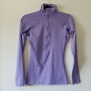 Nike Purple Cold Weather 1/2 Zip Long Sleeve  - XS